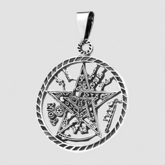 Pandantiv din argint - Pentagrama