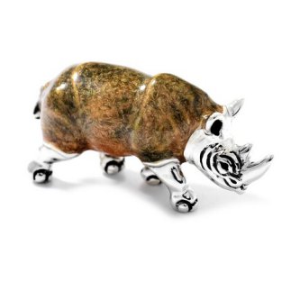 Miniatura din argint - Rinocer