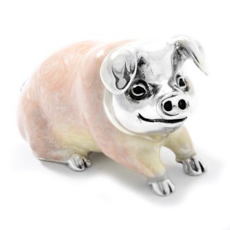Miniatura din argint - Porcusor