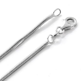 Lant din argint placat cu rodiu, 1.13 mm