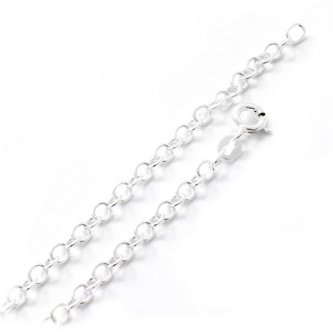 Lant din argint cu zale rotunde, 3.30 mm