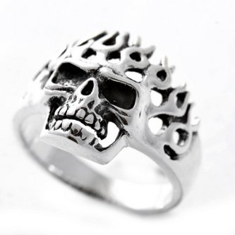 Inel din argint - Skull