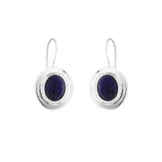 Cercei din argint cu lapis lazuli
