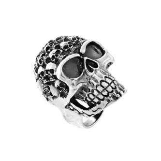 Inel din argint skull