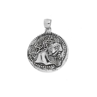 Pandantiv din argint Moneda Dionysus