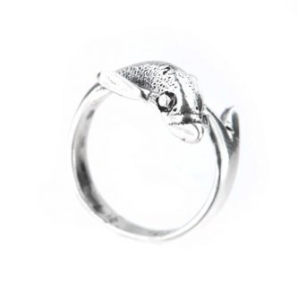 Inel din argint - Delfin