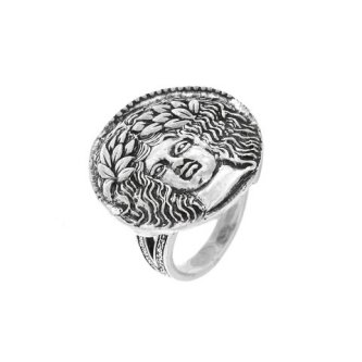Inel din argint - Moneda Katane Tetradrachm