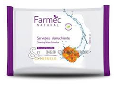 Servetele demachiante Farmec cu galbenele