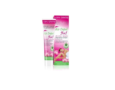 Crema depilatoare pentru piele sensibila Eveline Cosmetics Bio Depil 9 in 1