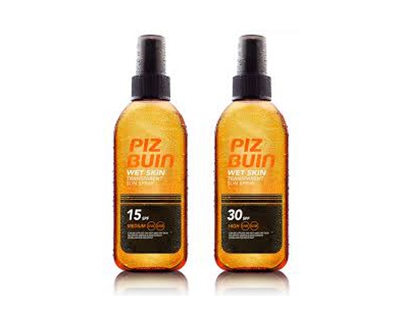 Spray de protectie solara transparent Piz Buin Wet Skin