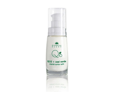 Crema contur ochi Cosmetic Plant Q10 cu ceai verde